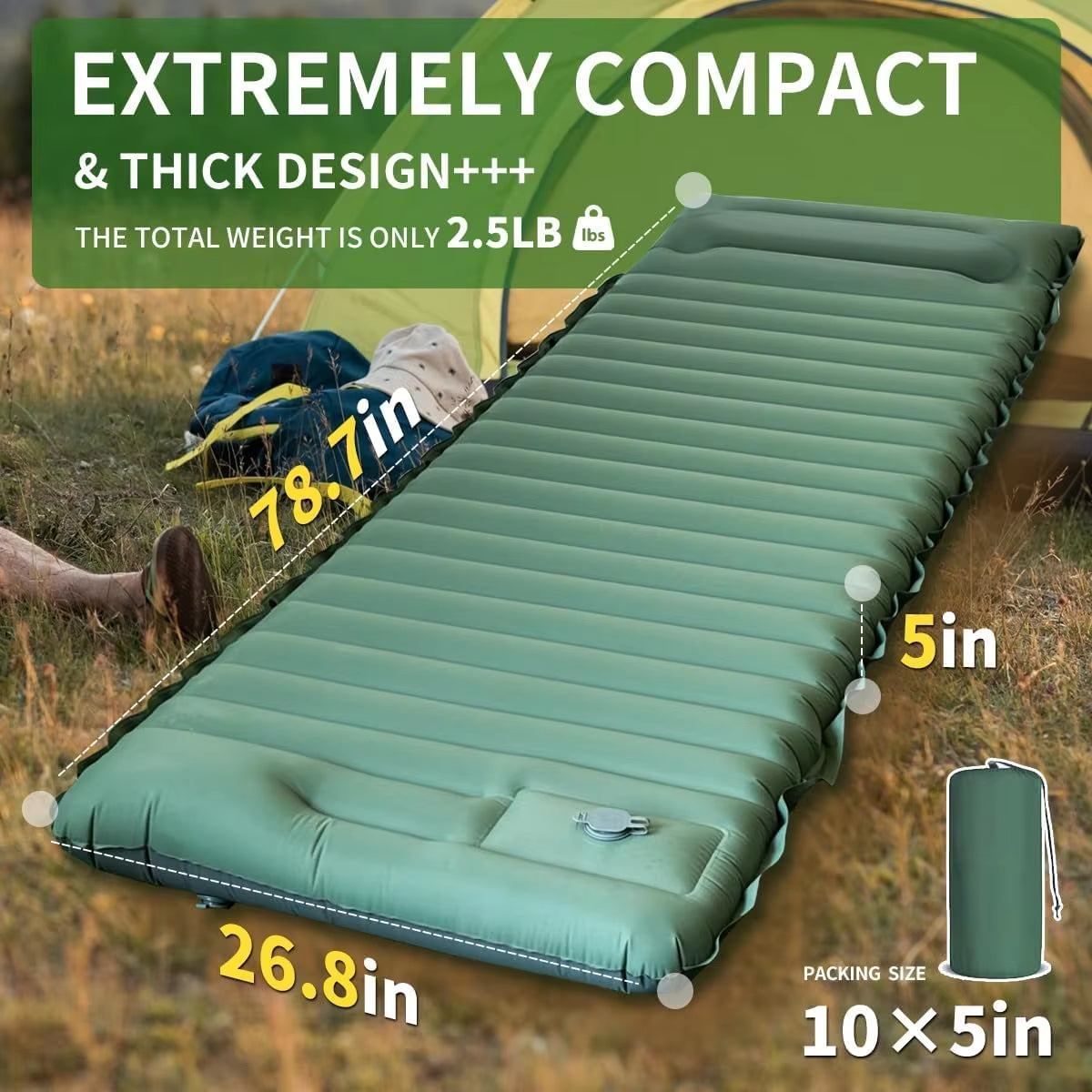 TrailRest Ultra-Light Inflatable Camp Pad