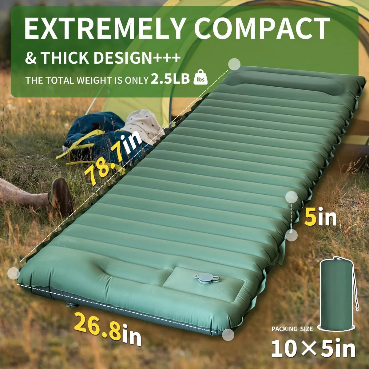 TrailRest Ultra-Light Inflatable Camp Pad